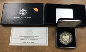1997 p national law enforcement officers memorial commemorative proof $1 ogp us mint