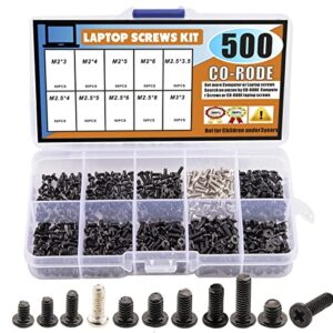 500pcs Laptop Notebook Computer Screw Kit Set for IBM HP Dell Lenovo Samsung Sony Toshiba Gateway Acer