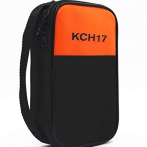 TestHelper KCH17 Soft Carrying Case Use for Handheld Multimeter,Meter,Phase Indicator,Thermometer, Calibrator,Clamp Meter,Soft Bag