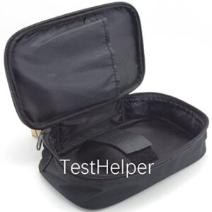 TestHelper KCH17 Soft Carrying Case Use for Handheld Multimeter,Meter,Phase Indicator,Thermometer, Calibrator,Clamp Meter,Soft Bag