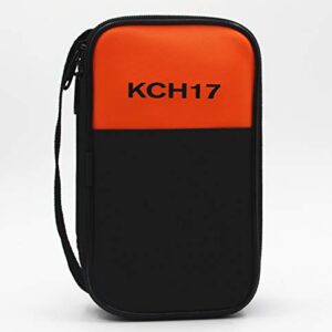 TestHelper KCH17 Soft Carrying Case Use for Handheld Multimeter,Meter,Phase Indicator,Thermometer, Calibrator,Clamp Meter,Soft Bag