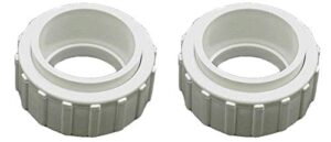hayward 2-inch union nut tailpiece salt generator pool replacement (2 pack)