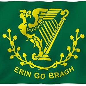 ANLEY Fly Breeze 3x5 Foot Erin Go Bragh Flag - Vivid Color and Fade Proof - Canvas Header and Double Stitched - Ireland Forever Flags Polyester with Brass Grommets 3 X 5 Ft