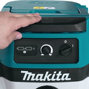 Makita XCV04Z 36V (18V X2) LXT®/Corded 2.1 Gallon HEPA Filter Dry Dust Extractor/Vacuum, Tool Only