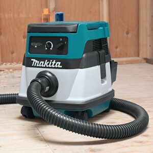 Makita XCV04Z 36V (18V X2) LXT®/Corded 2.1 Gallon HEPA Filter Dry Dust Extractor/Vacuum, Tool Only