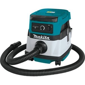 Makita XCV04Z 36V (18V X2) LXT®/Corded 2.1 Gallon HEPA Filter Dry Dust Extractor/Vacuum, Tool Only