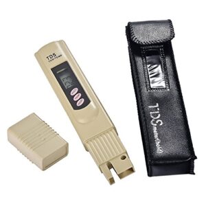 tds meter digital water tester 3-button digital tds water quality tds tester, 0-9990 ppm measurement range, 1 ppm resolution, with temperature calibration