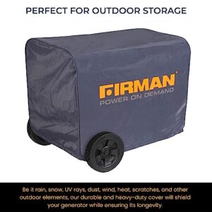 FIRMAN 1002 Portable Generator and Inverter Cover, Double-Insulted Generator Cover, Fits 2700-5000 Watt Generators and Inverters up to 25.4" X 18.3" X 19.5", Cover Measures‎ 11.4" x 6.9" x 3.9", Medium