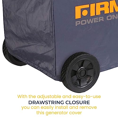 FIRMAN 1002 Portable Generator and Inverter Cover, Double-Insulted Generator Cover, Fits 2700-5000 Watt Generators and Inverters up to 25.4" X 18.3" X 19.5", Cover Measures‎ 11.4" x 6.9" x 3.9", Medium