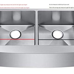 Starstar Kitchen Sink Bottom Grid, Stainless Steel, 29" x 16 "