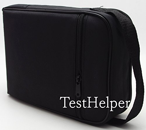 TestHelper KCH20 Big Size Soft Carrying Case Use For Handheld Multimeter,Phase Indicator,Thermometer, Calibrator,Clamp meter,Network,Process Meter, Combo Kit