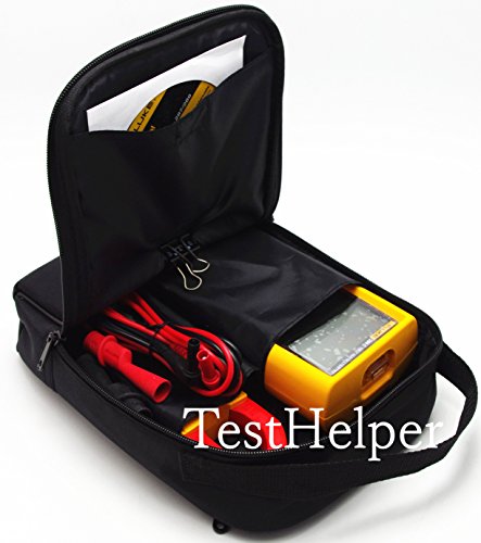 TestHelper KCH20 Big Size Soft Carrying Case Use For Handheld Multimeter,Phase Indicator,Thermometer, Calibrator,Clamp meter,Network,Process Meter, Combo Kit