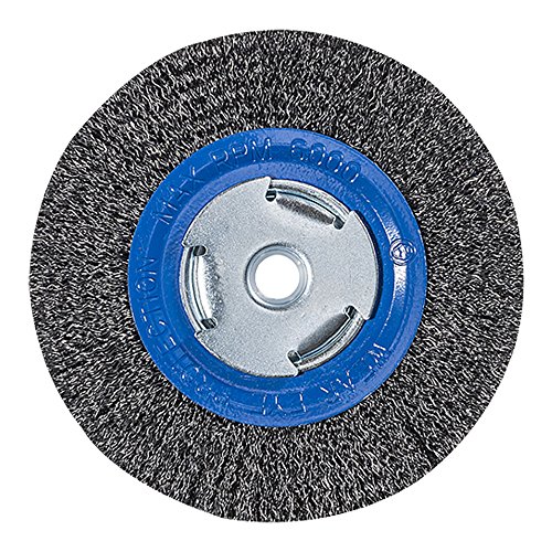 Mercer Industries 183010 - 6" x 3/4" x 2", 1/2", 5/8" Crimped Wire Wheel, .014 Carbon Steel Wire