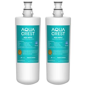 aqua crest 3us-af01 under sink water filter, replacement for standard 3us-af01, 3us-as01, aqua-pure ap easy c-cs-ff, whcf-src, whcf-sufc, whcf-suf water filter, nsf/ansi 42 certified (pack of 2)