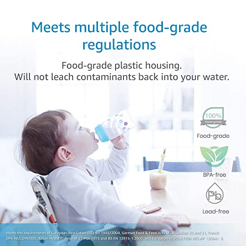 AQUA CREST 3US-AF01 Under Sink Water Filter, Replacement for Standard 3US-AF01, 3US-AS01, Aqua-Pure AP Easy C-CS-FF, WHCF-SRC, WHCF-SUFC, WHCF-SUF Water Filter, NSF/ANSI 42 Certified (Pack of 2)