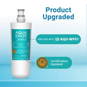 AQUA CREST 3US-AF01 Under Sink Water Filter, Replacement for Standard 3US-AF01, 3US-AS01, Aqua-Pure AP Easy C-CS-FF, WHCF-SRC, WHCF-SUFC, WHCF-SUF Water Filter, NSF/ANSI 42 Certified (Pack of 2)