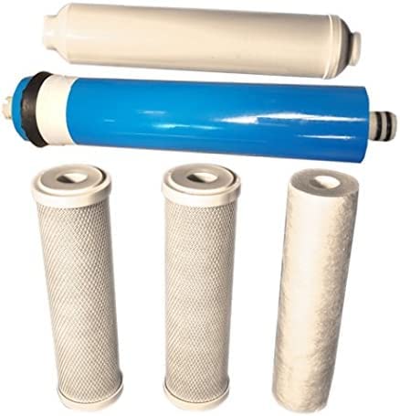 CFS – 5 Pack Reverse Osmosis Under Sink RO Water Filter System Kit Compatible with Most 10" Water Filtration System – Remove Bad Taste & Odor – Whole House Replacement Filter Cartridge