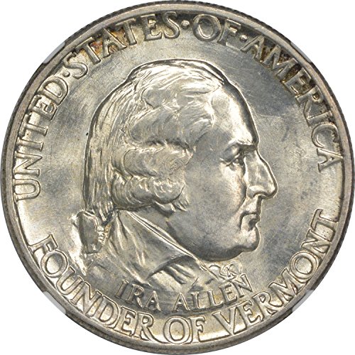 1927 Vermont Commemorative Silver Half MS65 NGC