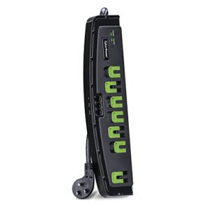 CyberPower P705G Energy-Saving Surge Protector Power Strip, 2100J/125V, 7 Outlets, 5ft Power Cord Black