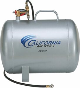 california air tools cat-aux10a lightweight portable aluminum air tank, 10 gallon, silver