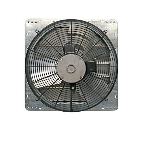 iLiving - 18" Wall Mounted Shutter Exhaust Fan - Automatic Shutter - Single Speed - Vent Fan For Home Attic, Shed, or Garage Ventilation, 3852 CFM, 5800 SQF Coverage Area, Silver (ILG8SF18S)