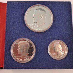 1976 S Proof Set Bicentennial Silver 3 Piece Proof Set in Original Packaging Mint State