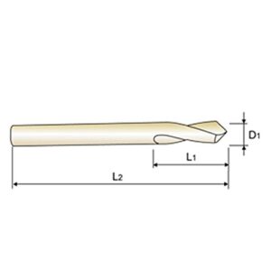 YG1 NC Spotting Drill 8% Cobalt HSS 1/4" 90 & 120 Degree 2 Pc Set CNC Machine