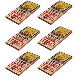 Harris Wooden Mouse Snap Traps (6-Pack)