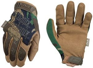mechanix wear - original woodland camo tactical gloves (small, camouflage)