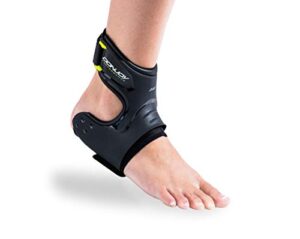 donjoy performance pod ankle brace, best support for stability, ankle sprain, roll, strains for football, soccer, basketball, lacrosse, volleyball - medium - right - black