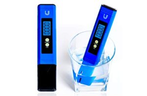 digital ph meter - water quality tester, 0.01 high accuracy and atc, x6 calibration packs - pre calibrated ph meter for water, pool, soil, hydroponics, aquarium, beer brewing, wine, food, urine, lab