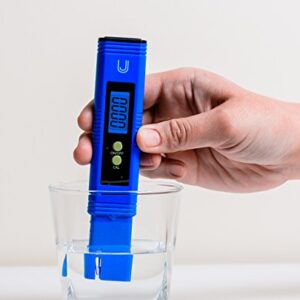 Digital pH Meter - Water Quality Tester, 0.01 High Accuracy and ATC, x6 Calibration Packs - pre calibrated pH Meter for Water, Pool, Soil, Hydroponics, Aquarium, Beer Brewing, Wine, Food, Urine, lab