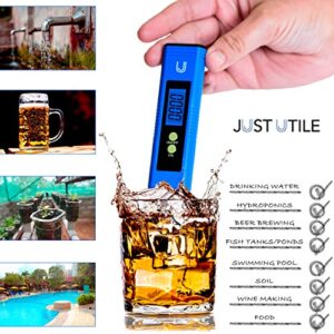 Digital pH Meter - Water Quality Tester, 0.01 High Accuracy and ATC, x6 Calibration Packs - pre calibrated pH Meter for Water, Pool, Soil, Hydroponics, Aquarium, Beer Brewing, Wine, Food, Urine, lab