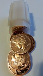 peace dollar copper 1 ounce coins full roll of 20