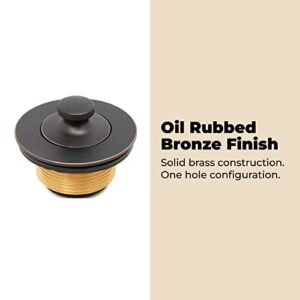 Lift and Turn Twist Bathtub Tub Drain Conversion Kit Assembly, All Brass Construction - Oil Rubbed Bronze