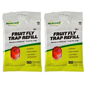 rescue! fruit fly trap bait refill – 30 day supply – 2 pack