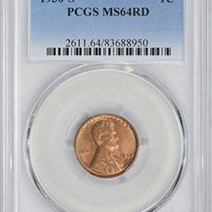 1930-S Lincoln Cent, MS64RD, PCGS