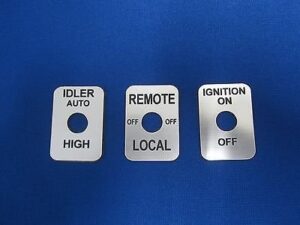 lot lincoln welder sa-200 sa 250 toggle switch legend plate silverf