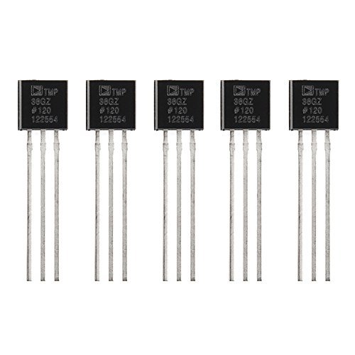 KOOKYE 5pcs TMP36 Temperature Sensor Precision Analog Output for for Arduino Raspberry Pi Microcontroller