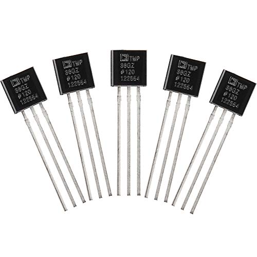 KOOKYE 5pcs TMP36 Temperature Sensor Precision Analog Output for for Arduino Raspberry Pi Microcontroller