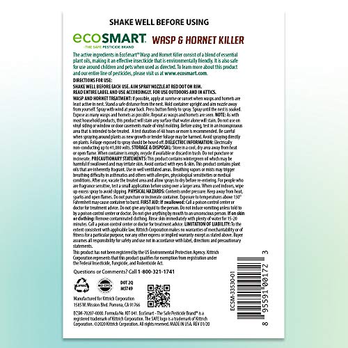 ecoSMART 33510 Wasp & Hornet Killer, 9-oz. - Quantity 1