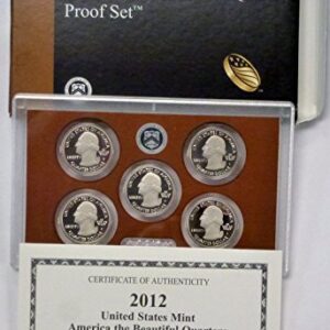 2012 S U.S. Mint America the Beautiful Quarters Proof Set OGP