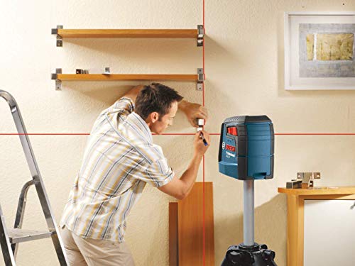 BOSCH GLL30 30ft Cross-Line Laser Level Self-Leveling with 360 Degree Flexible Mounting Device