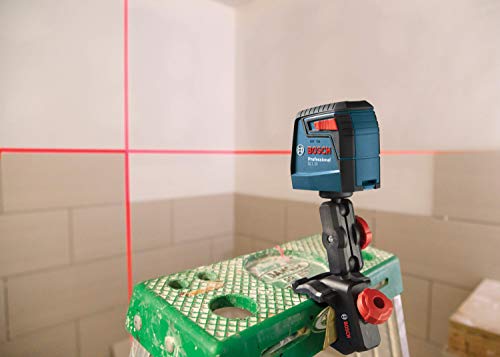 BOSCH GLL30 30ft Cross-Line Laser Level Self-Leveling with 360 Degree Flexible Mounting Device