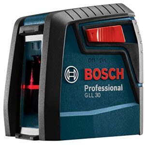 BOSCH GLL30 30ft Cross-Line Laser Level Self-Leveling with 360 Degree Flexible Mounting Device