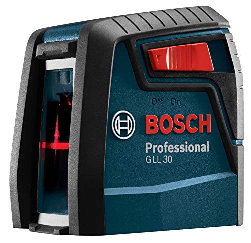 BOSCH GLL30 30ft Cross-Line Laser Level Self-Leveling with 360 Degree Flexible Mounting Device