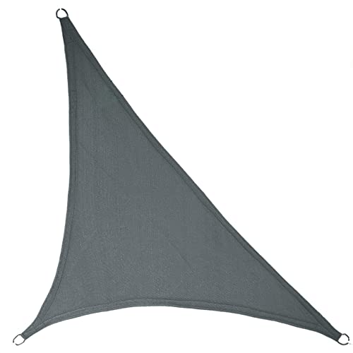 LyShade 16'5" x 16'5" x 22'11" Right Triangle Sun Shade Sail Canopy (Cool Grey) - UV Block for Patio and Outdoor