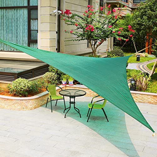 LyShade 16'5" x 16'5" x 22'11" Right Triangle Sun Shade Sail Canopy (Cool Grey) - UV Block for Patio and Outdoor