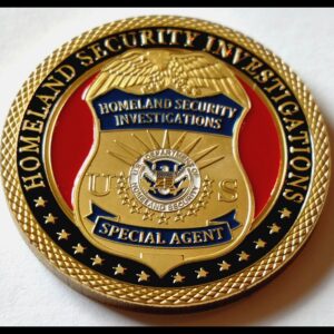 HSI Homeland Security Investigations Colorized Challenge Art Coin