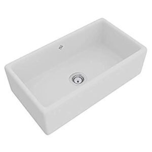 rohl rc3318wh fireclay kitchen sinks, white